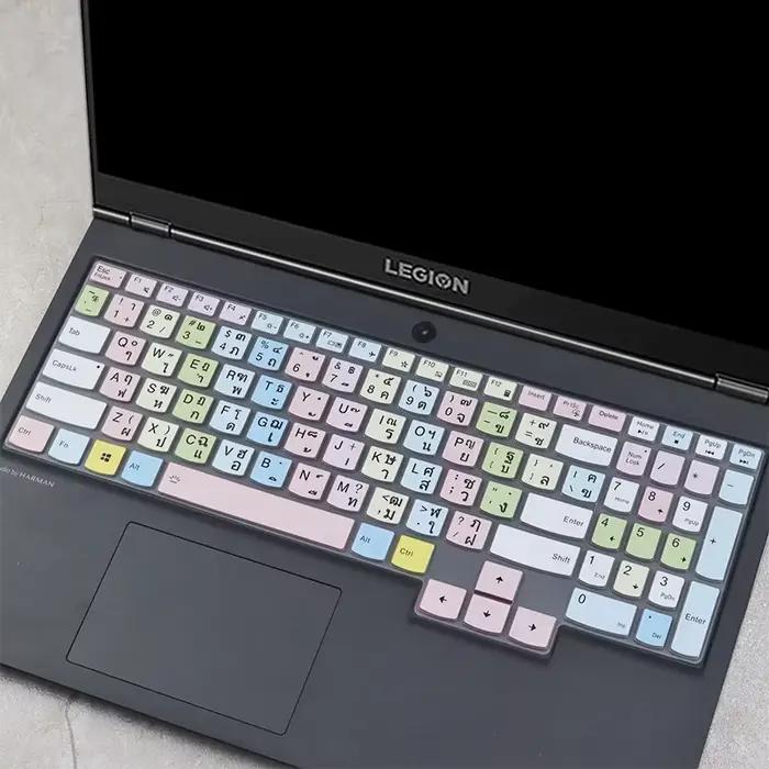 Couverture de clavier en silicone ultra-fin pour Lenovo Legion Slim 7i 15 7i 16 occasions spéciales protection anti-poussières et imperméable adaptable à différents modèles