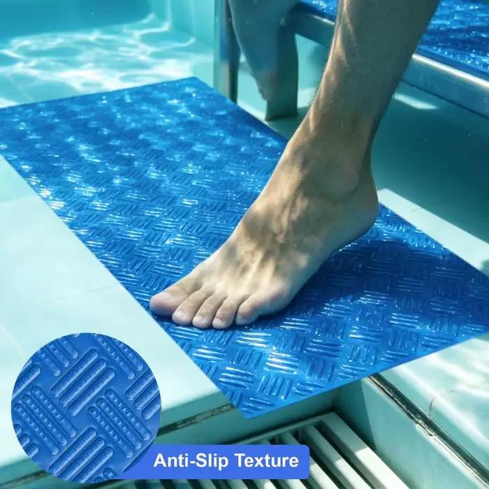 Tapis antidérapant pour marchepied de piscine, tapis pour échelle de piscine, coussin d'extérieur imperméable, tapis de sécurité antidérapant pour la maison, la cuisine et la salle de bain