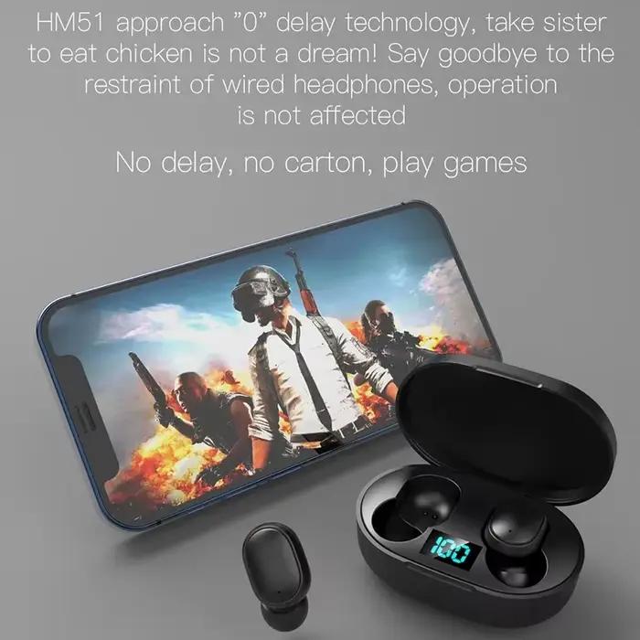 E6S écouteurs sans fil Bluetooth casque de jeu TWS E7S sport