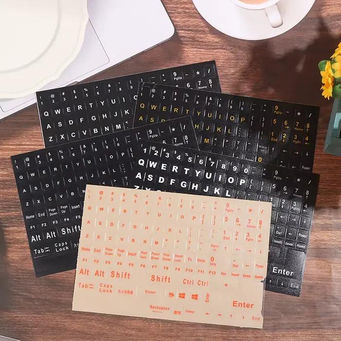 Anglais 120 touches mat Standard étanche clavier autocollants lettre Alphabet