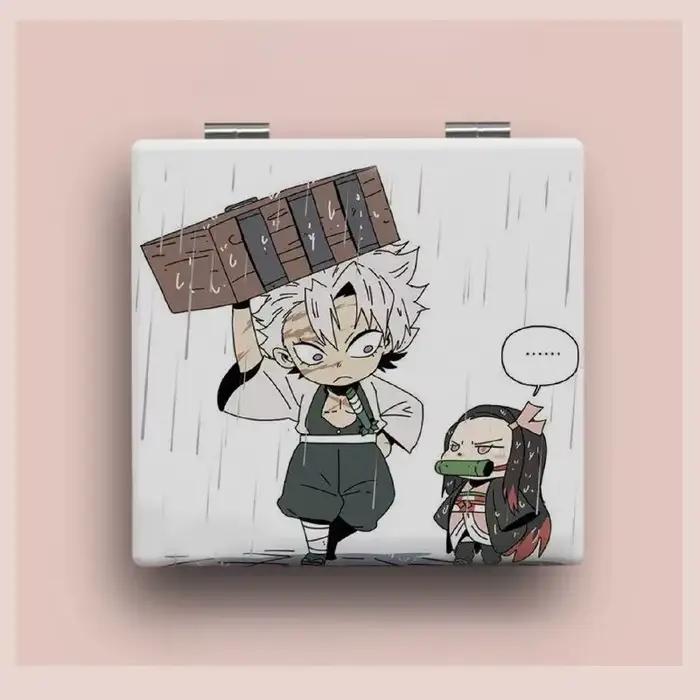 Demon Slayer Tokitou Muichirou Nezuko Animation Peripheral Cartoon Print Square
