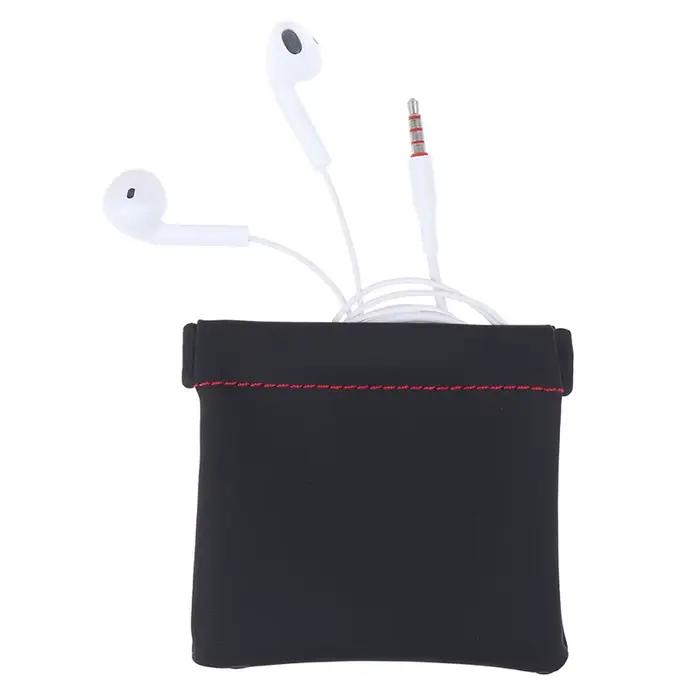 Étui pour écouteurs en cuir PU – Sac de rangement