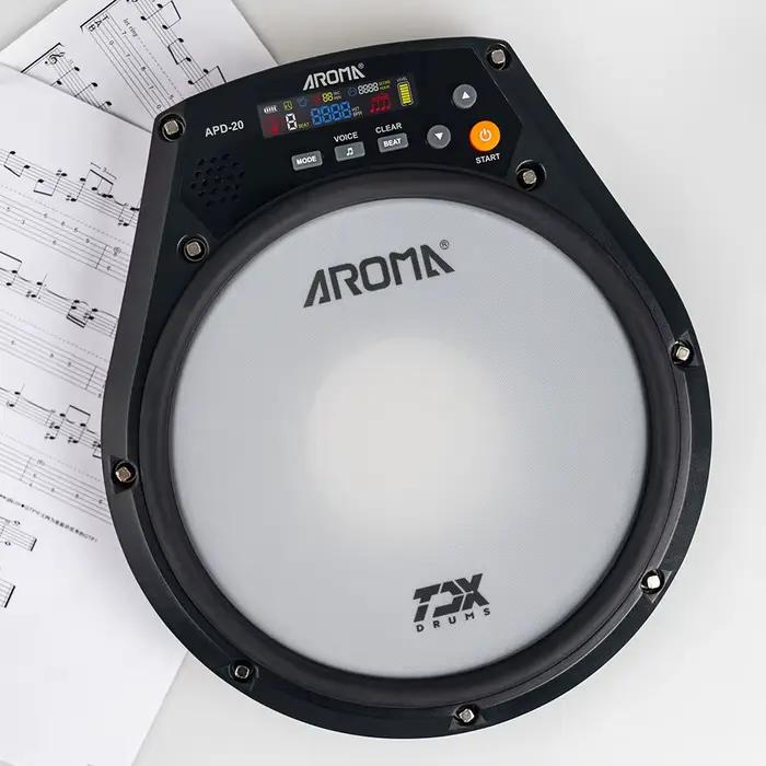 APD-20 AROMA Électronique Muet Tambour Battant Conseil Électronique Tambour Pad Batterie spatirée Metronome Formation PerSCH Musique Pièces