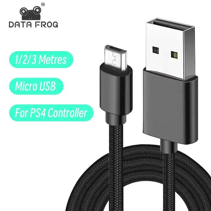 DATA FROG 1M 2M 3M câble de données de charge pour contrôleur PS4