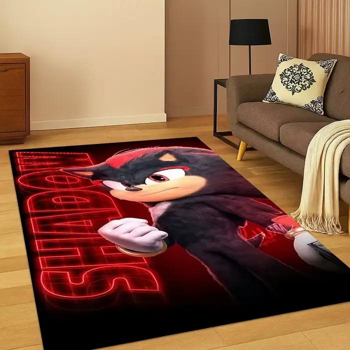 Tapis de jeu de dessin animé s-sonique 3D