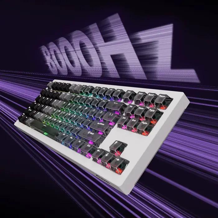 Clavier de jeu personnalisé Akko 5087 V3 HE sans fil 80% TKL à interrupteurs magnétiques
