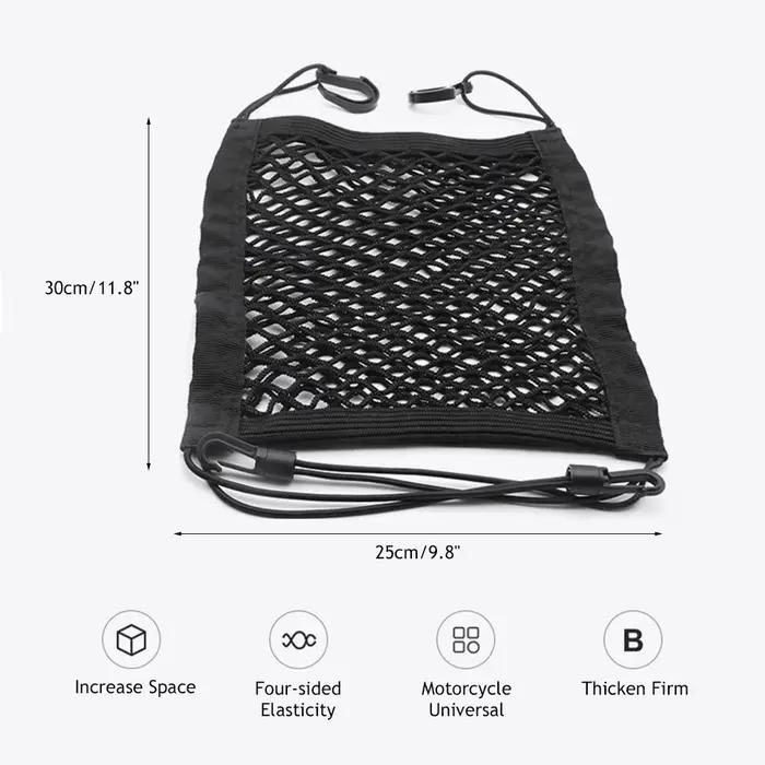 Filet de rangement pour casque de moto, sac de coffre de rangement pour casque de moto, sac de maintien à crochet, Cargo, vélo, Scooter, réservoir de carburant en maille