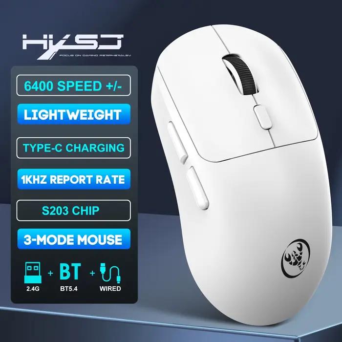 Nouvelle arrivée HXSJ T30 Souris sans fil 3 modes Ergonomique Légère 6 boutons