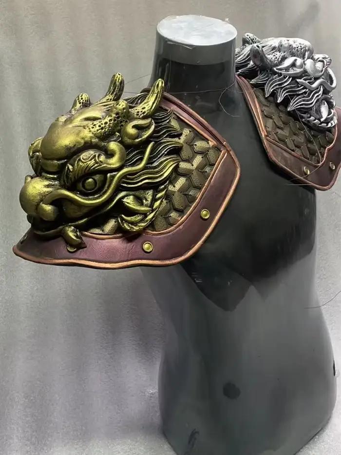 Armure d'épaule Vintage une pièce, accessoires de chevalier guerrier, vêtements généraux, ornement, fournitures de carnaval, photographie rétro