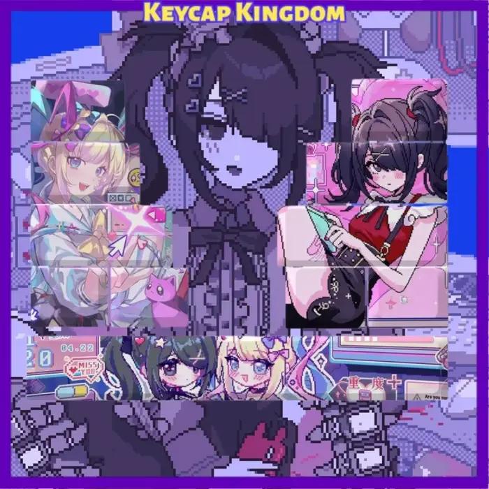 Needy Streamer Overload Keycaps Anime pour Clavier Mécanique