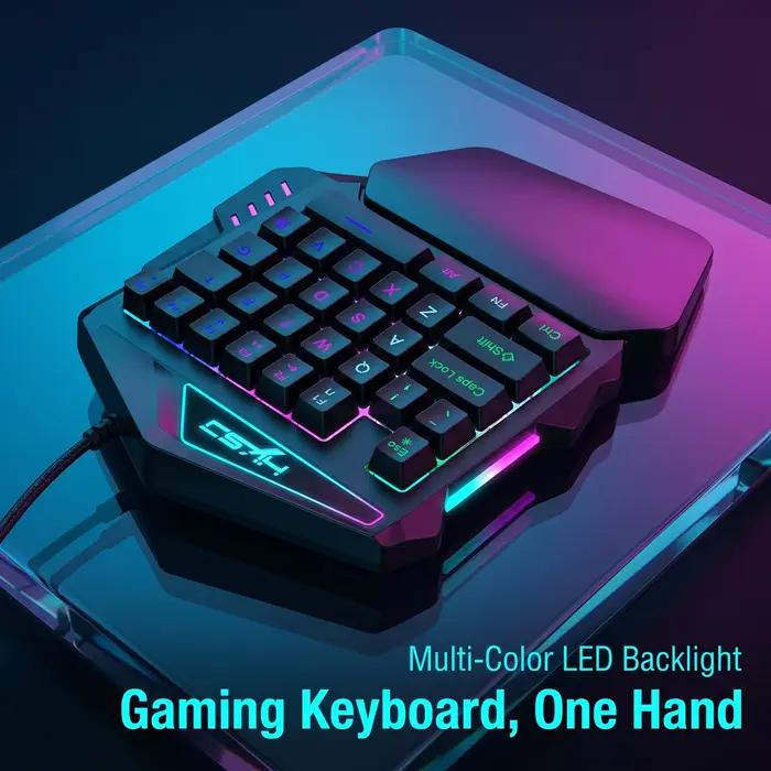 Clavier de jeu ergonomique à 35 touches avec éclairage RVB
