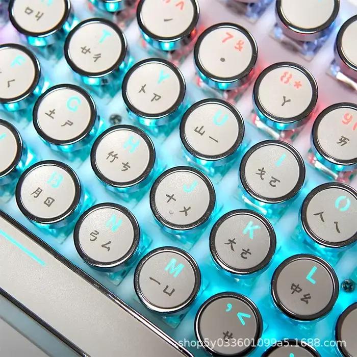 Capuchons de touches Punk Hangul en alliage d'aluminium