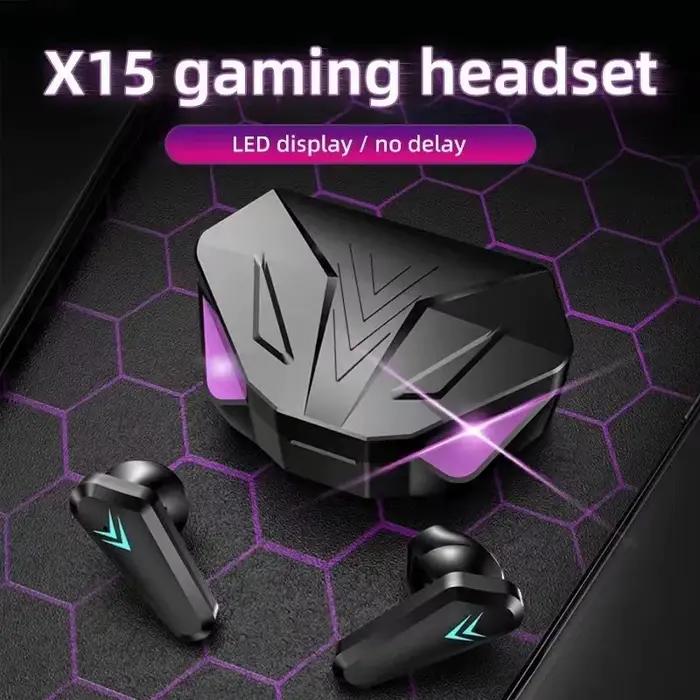 TWS casque sans fil Bluetooth affichage LED écouteurs de joueur avec micro
