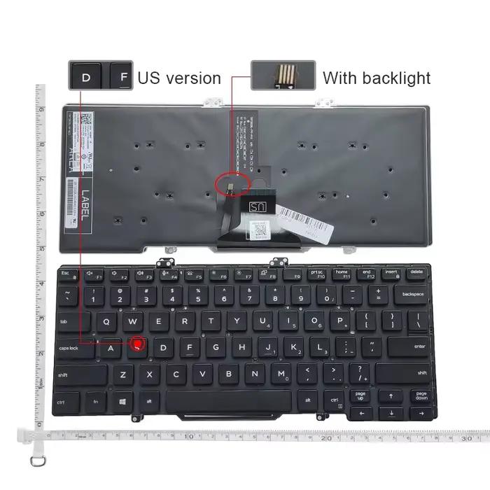 Nouveau clavier d'ordinateur portable anglais américain pour DEll Latitude 3400 5400 5401 5402 5410 5411 7400 7410 P98G