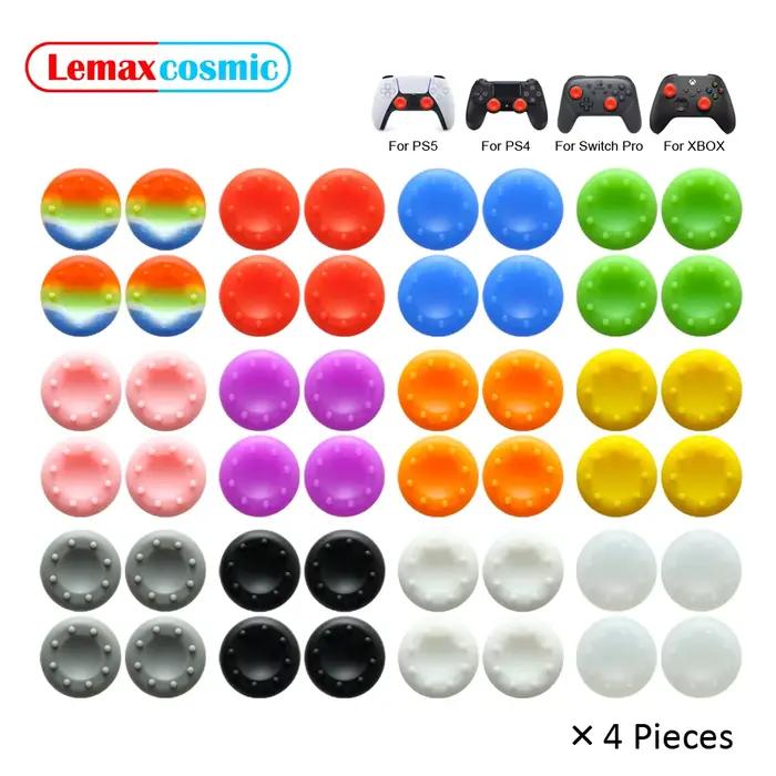 Capuchons de joystick en silicone doux pour manettes de jeu Sony PlayStation, Nintendo Switch, diverses occasions et styles personnels