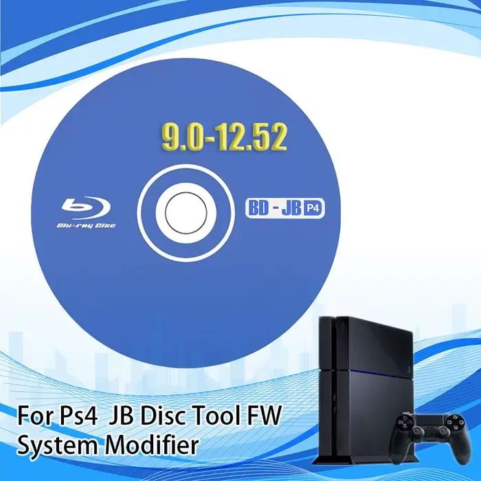 Disque de jailbreak pour PS4 kit d'accessoire sans PC nécessaire version FW 9.0 à 12.52 disque BD-J haut de gamme pour jouer à vos jeux de sauvegarde et homebrew occaions spéciales