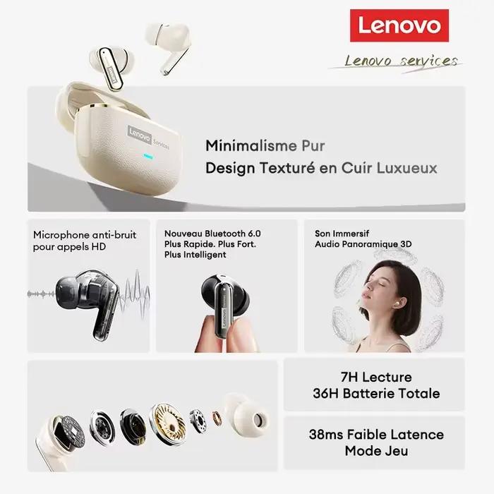 Écouteurs sans fil Choice Lenovo LE208 Bluetooth V6.0