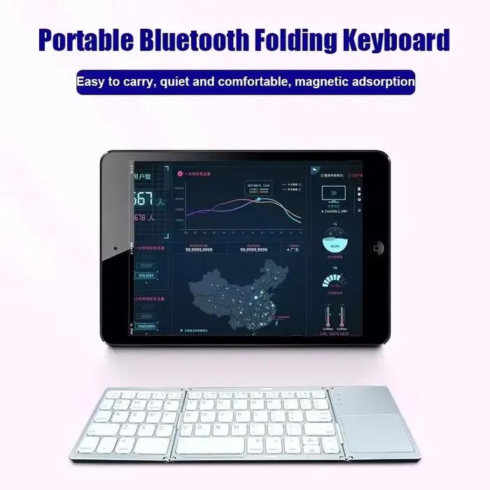 Mini clavier Bluetooth pliable sans fil avec TouchSub