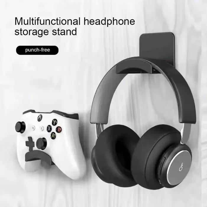 Support de casque universel adhésif en plastique