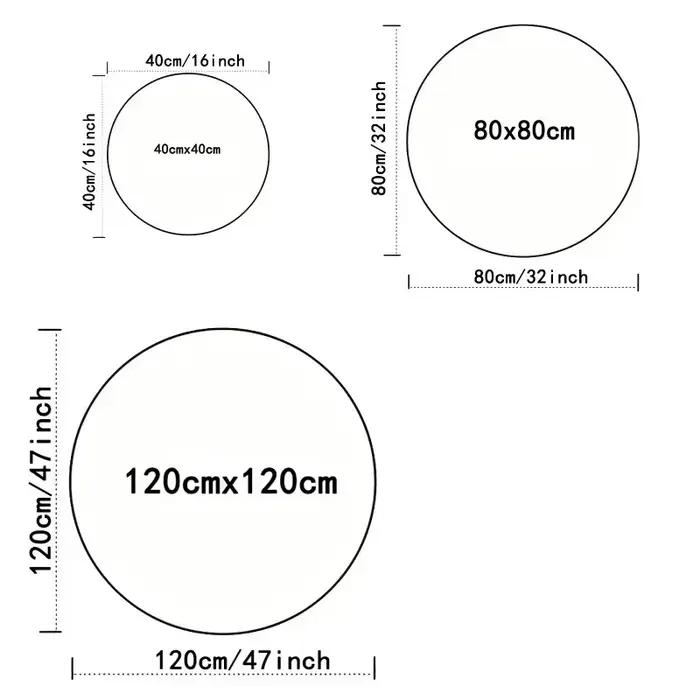 Tapis rond bleu marine pour salon, chambre de bébé fille, salle de jeux pour enfants, tapis de chambre à coucher, tapis doux, décoration de chambre d'enfant, tapis de jeu pour enfant