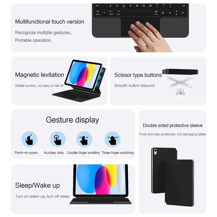 Clavier Magic TouchPad pour iPad (A16) 2025 11 pouces