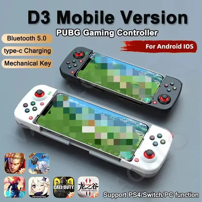 Sans fil BT 5.0 Extensible Contrôleur De Jeu Pour Téléphone Portable Android IOS Gamepad Joystick Manger Poulet