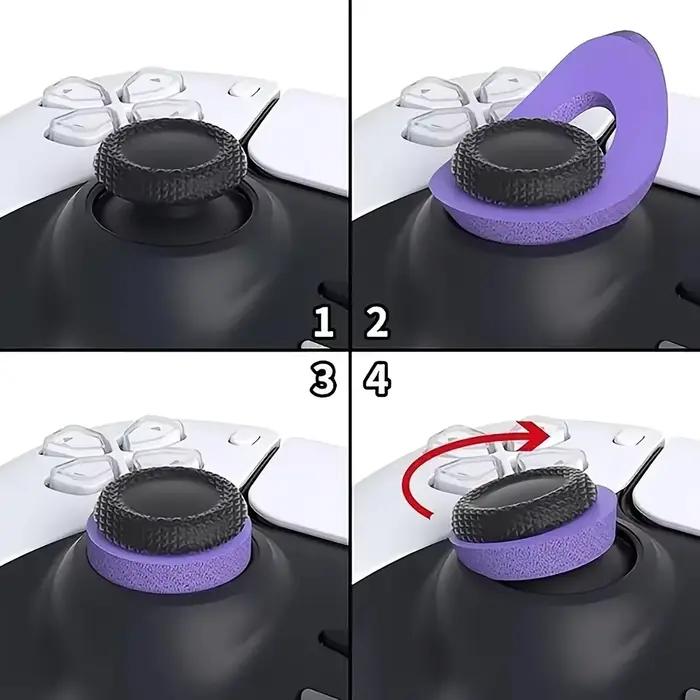Paquet de 6 anneaux d'assistance de visée en Silicone pour contrôleurs PS5/PS4/Xbox/Switch Pro/Scuf-outils Non électriques de contrôle de mouvement à poignée de précision