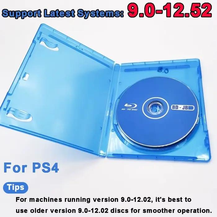 Disque de jailbreak pour PS4 kit d'accessoire sans PC nécessaire version FW 9.0 à 12.52 disque BD-J haut de gamme pour jouer à vos jeux de sauvegarde et homebrew occaions spéciales