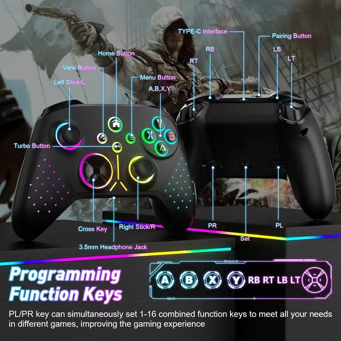 Manette sans fil, compatible avec Xbox one/Xbox One S/X/Xbox Series X/S/Android/iOS/PC