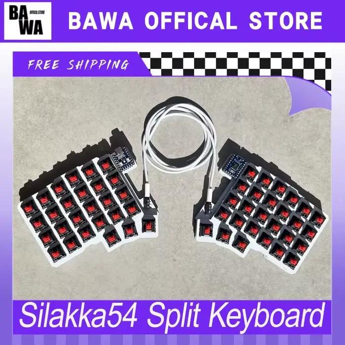 Silakka54 clavier fendu filaire Support d'échange à chaud QMK/VIAL