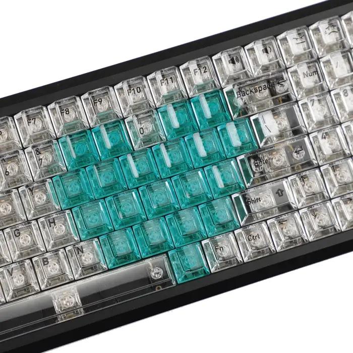 YMDK 21 touches transparentes en forme de cœur pour PC