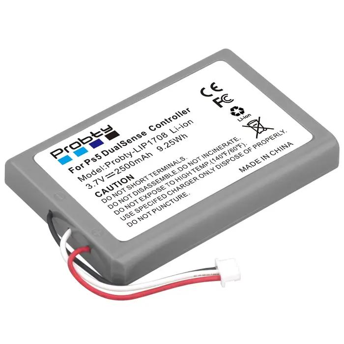 Batterie LIP1708 2500mAh pour contrôleur Sony PS5 lithium-ion avec protection sécurité pour gamer intensifs occasionnels et parties nocturnes