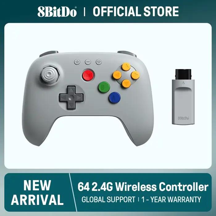 Manette sans fil 8BitDo 64 2.4G pour console N64 originale