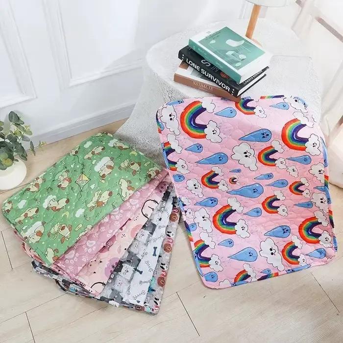 Tapis de pipi lavable pour animaux de compagnie, tapis réutilisable pour chiens, lit d'urine lavable, tapis d'entraînement pour chien, quatre saisons