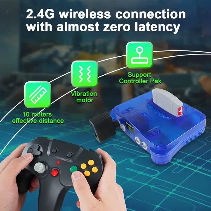 Contrôleur N64 sans fil avec connexion 2