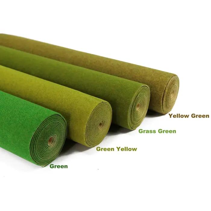 Evemodel 40 cm * 200 cm tapis d'herbe 2mm d'épaisseur tapis de pelouse artificielle pour projet de bricolage modèle disposition architecturale