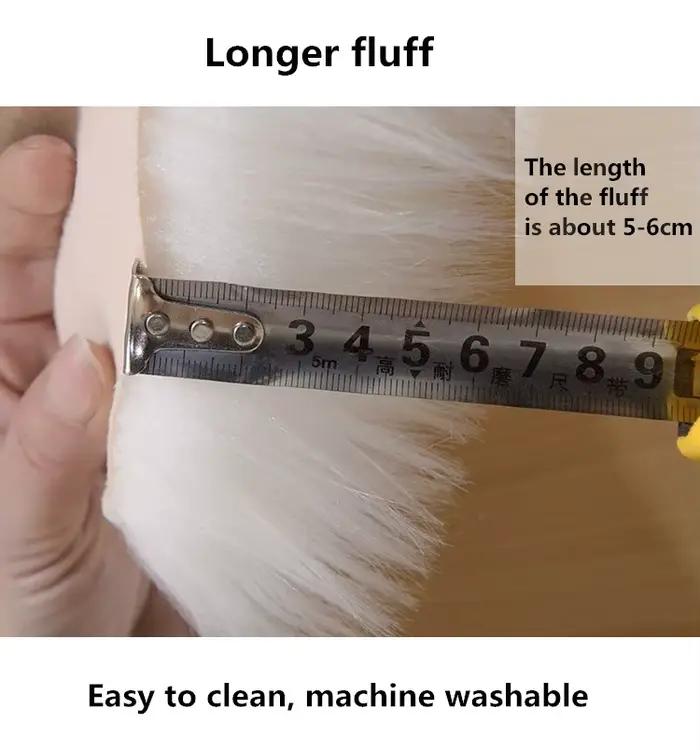 Peau de mouton artificielle en fausse fourrure pour canapé et salon