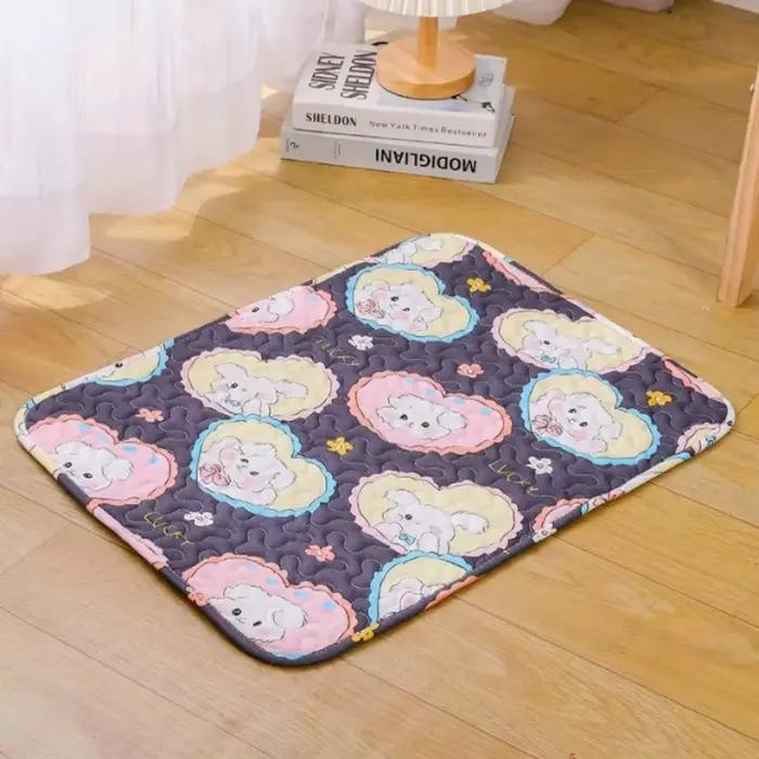 Tapis de pipi lavable pour animaux de compagnie, tapis réutilisable pour chiens, lit d'urine lavable, tapis d'entraînement pour chien, quatre saisons, tapis d'urine pour animaux de compagnie