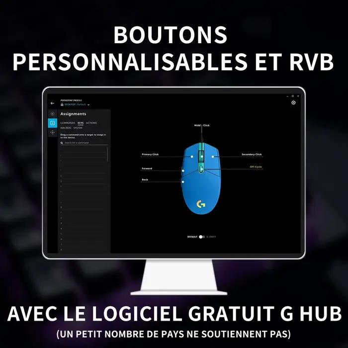 Logitech G203 : Du jeu au travail, une souris fait tout