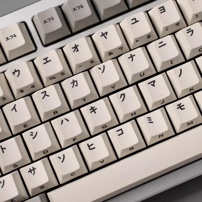 144 touches japonais Keycaps rétro PBT épaissir colorant Sublimation cerise hauteur côté impression clavier mécanique AULA F75 Ajazz Ak820pro