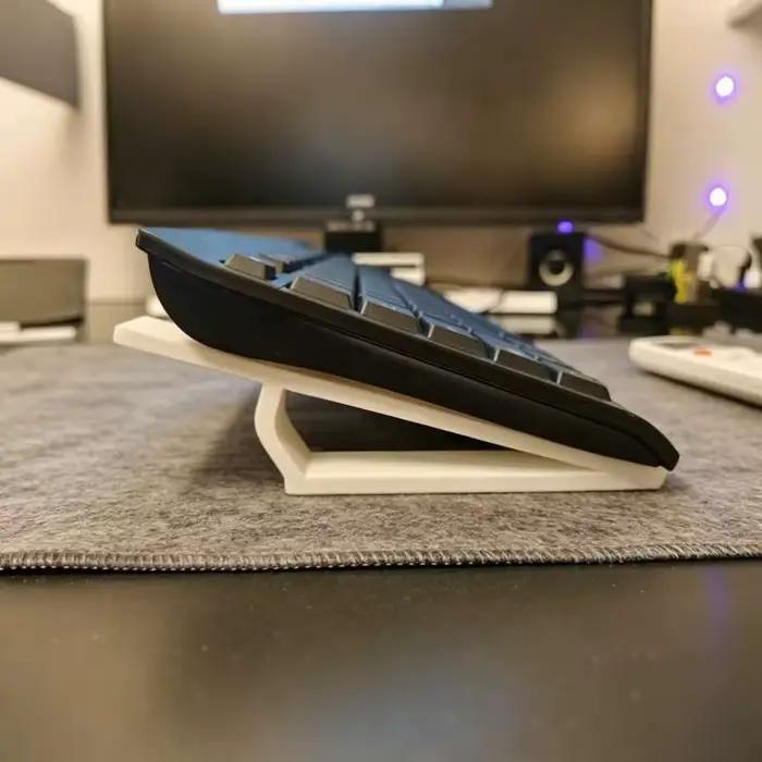 Support de clavier inclinable grand format pour bureau