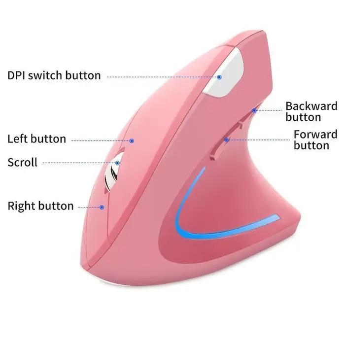 Souris verticale sans fil, souris de jeu, souris d'ordinateur, ergonomique