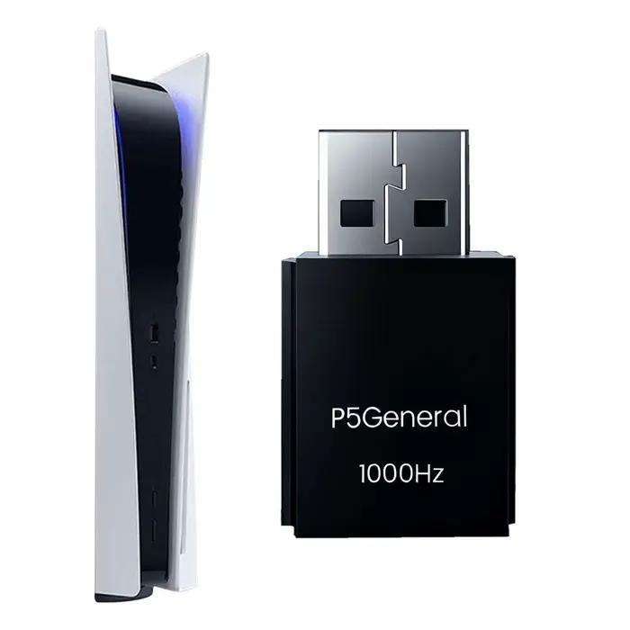 P5General Convertisseur Plug-and-Play pour PS5 avec adaptateur USB bidirectionnel True 1000Hz pour clavier Raspberry Pi