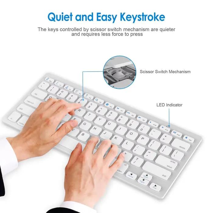 Clavier sans fil Bluetooth 78 touches