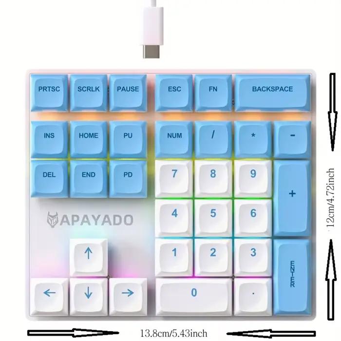 Clavier numérique USB à 33 touches : mini-pad