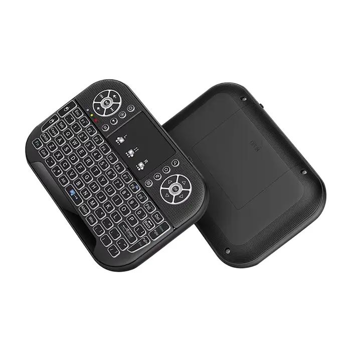A8 Mini clavier Bluetooth 2.4G double Mode touche portable rétro-éclairé souris pavé tactile télécommande pour Windows Android TV