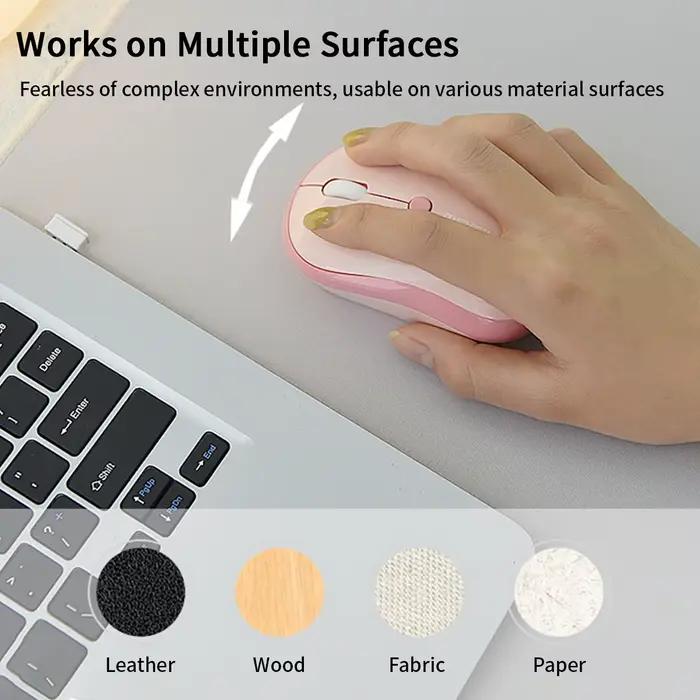 Souris sans fil MOFii M5AG rose