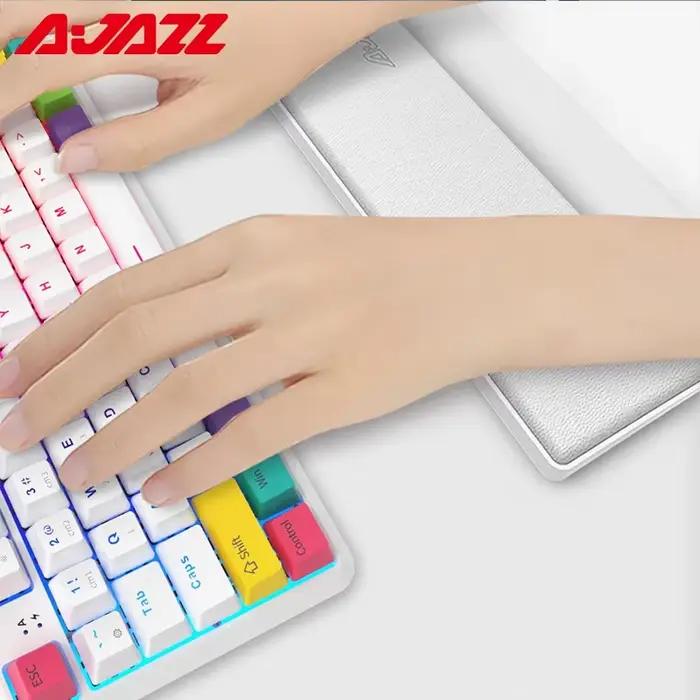 AJAZZ repose-poignet clavier mécanique 61/81/87/98/104 touches Support de poignet ergonomique mousse à mémoire de forme souple repose-main en cuir PU