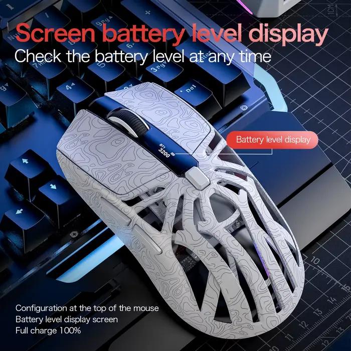 SMAILWOLF M8 souris sans fil Bluetooth trois modes légère jeu e-sports rvb charge magnétique