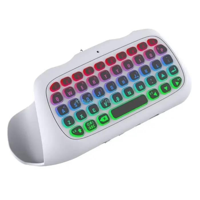 Mini clavier ABS E74D pour contrôleur avec rétro-éclairage pour les jeux sombres